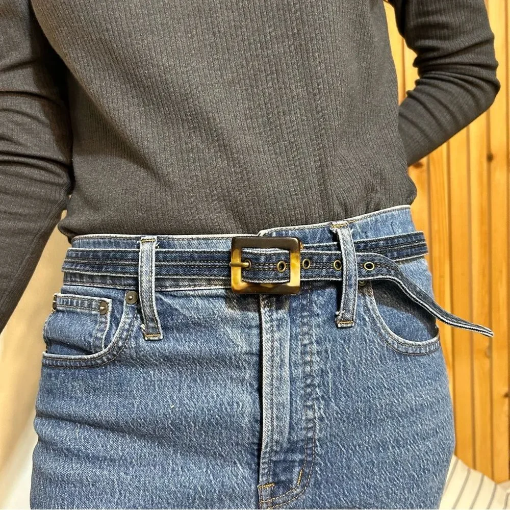 Jean Denim Statement Belt Y2K Coastal Cowgirl Rodeo Western